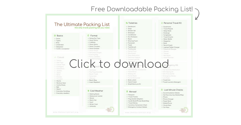 Packing List- Click to download